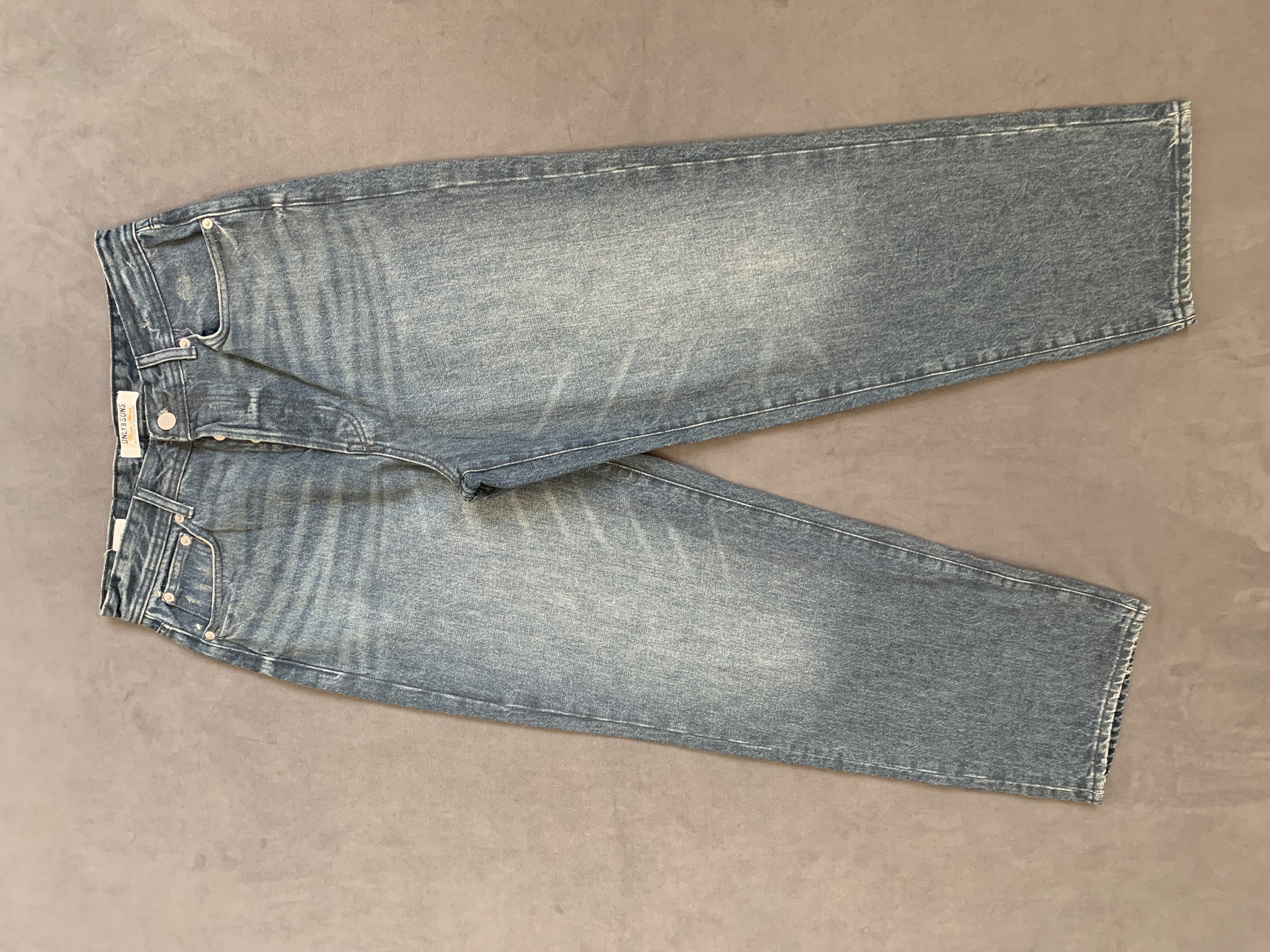 شلوارجین بگ Pull&Bear طوسی سایه دار