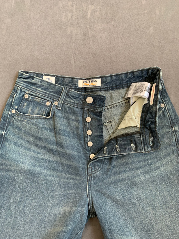 شلوارجین بگ Pull&Bear طوسی سایه دار