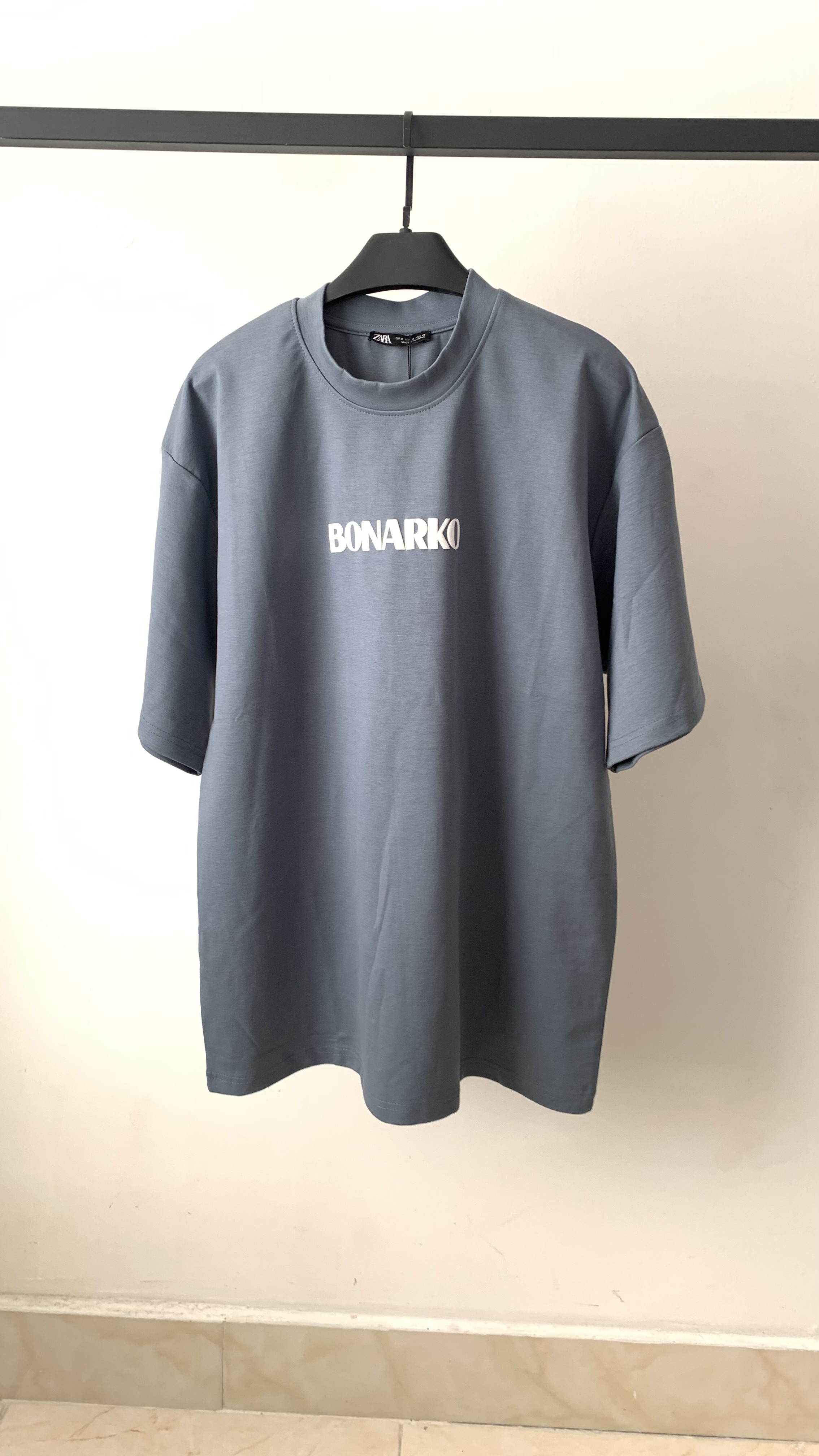 تیشرت اورجینال بونارکو ZARA آبی